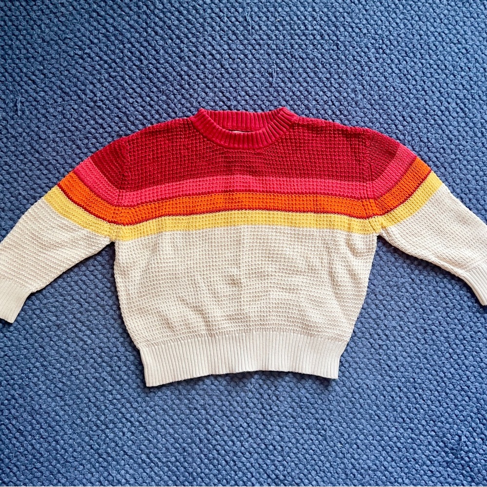Cat & Jack Vibrant Striped Sweater